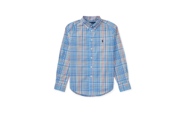 Plaid Stretch Cotton Shirt